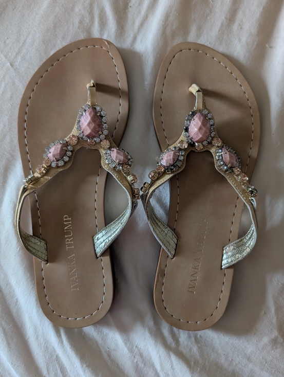 Ivanka Trump Shoes - Ivanka Trump Jeweled Sandals